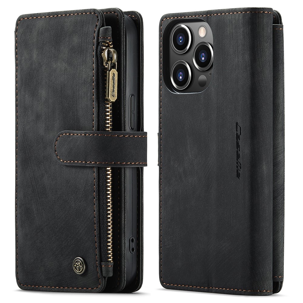 Zipper Wallet iPhone 13 Pro Svart