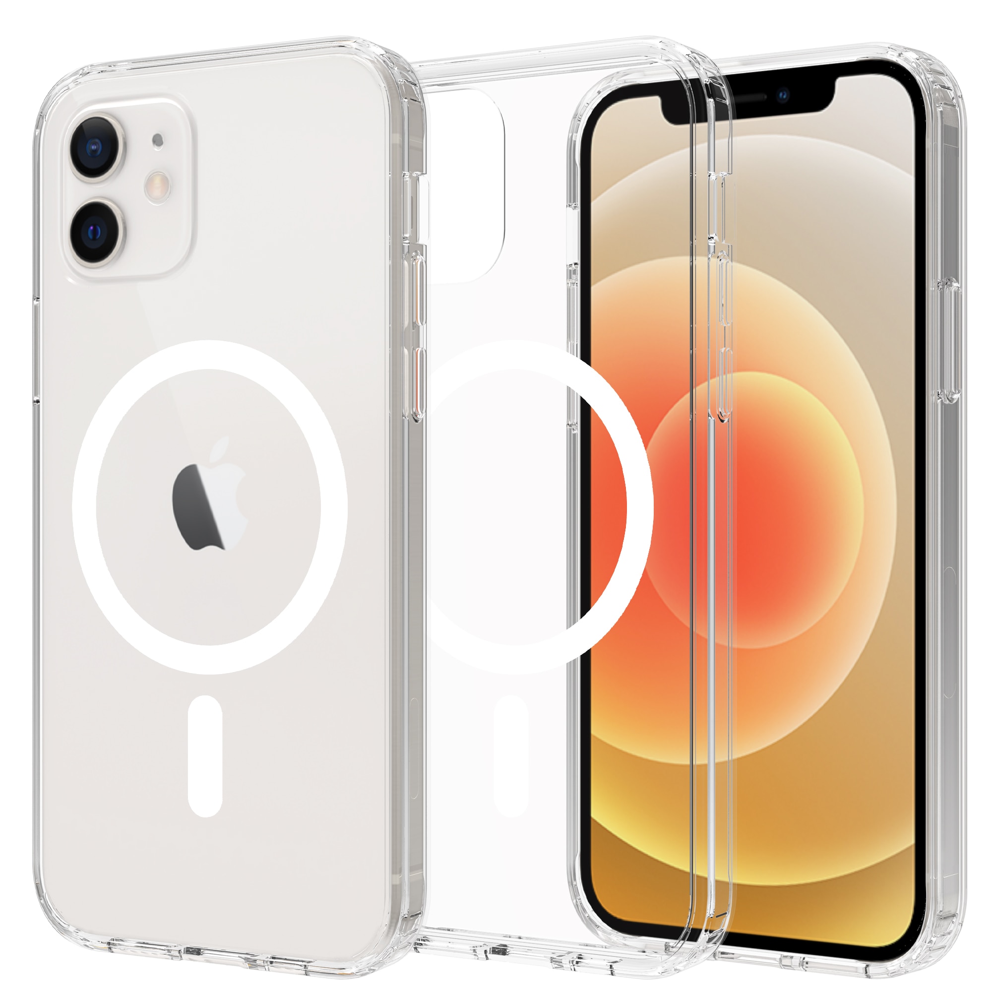 Hybriddeksel MagSafe iPhone 12/iPhone 12 Pro Gjennomsiktig