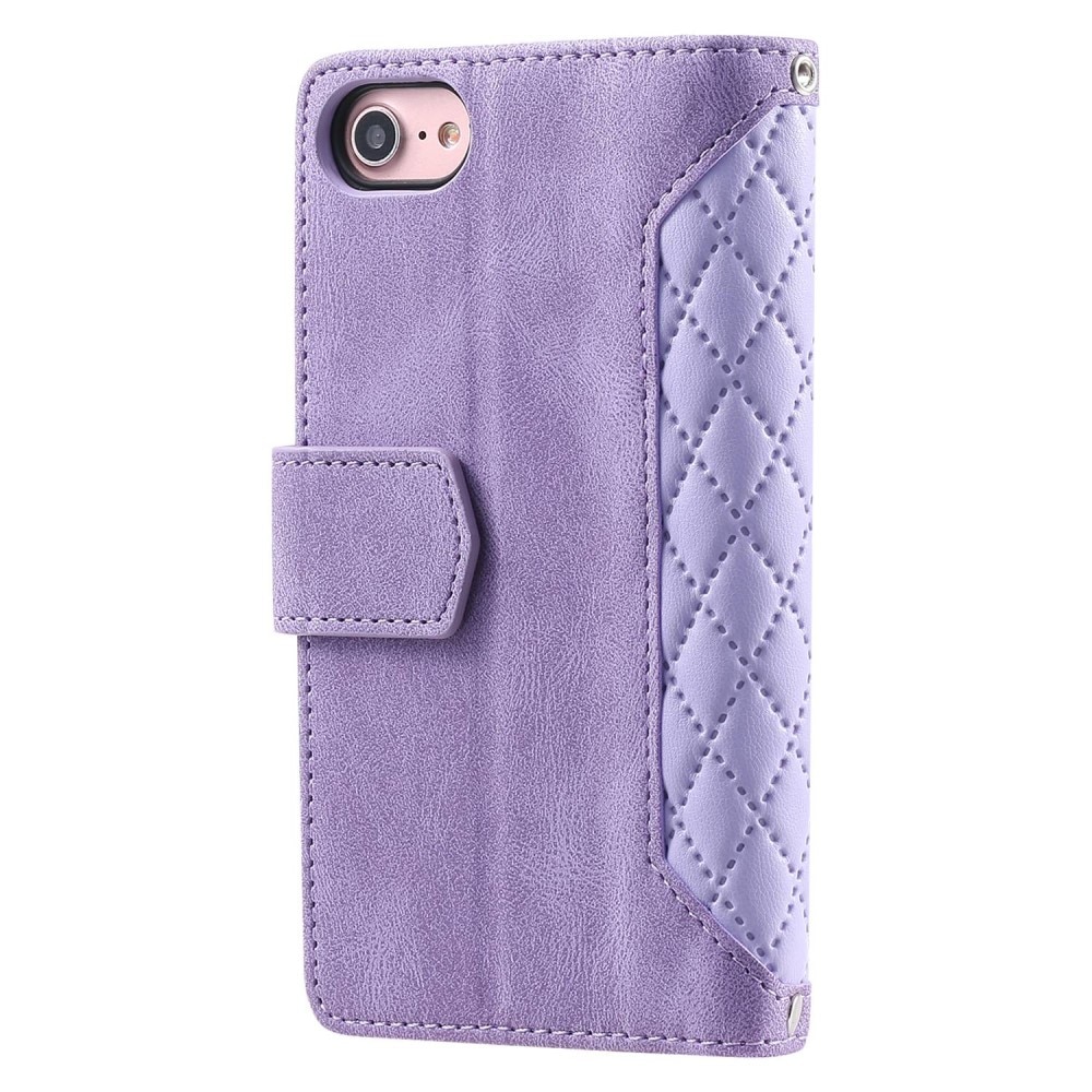 Lommebokveske iPhone 7 Quilted Lilla