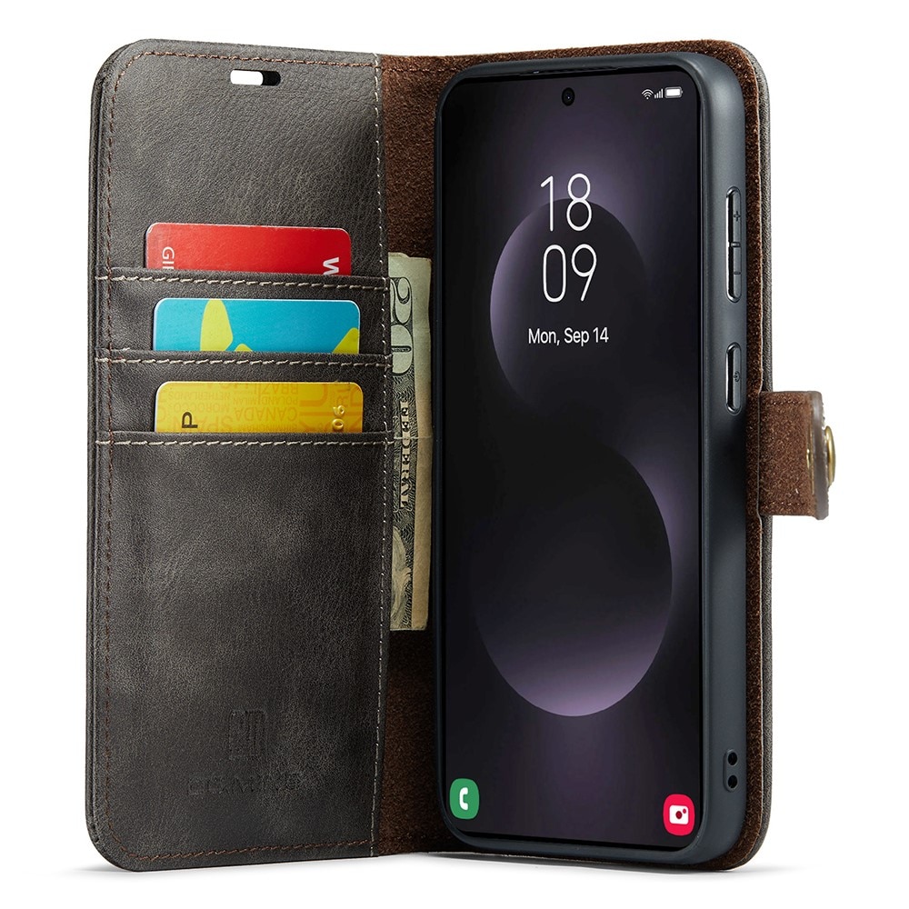 Magnet Wallet Samsung Galaxy S25 Edge Brown
