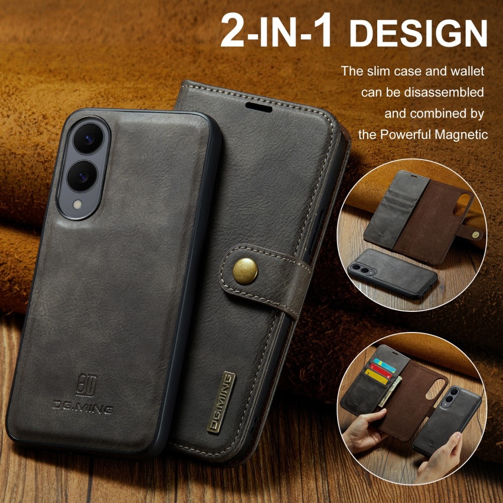Magnet Wallet Samsung Galaxy S25 Edge Brown