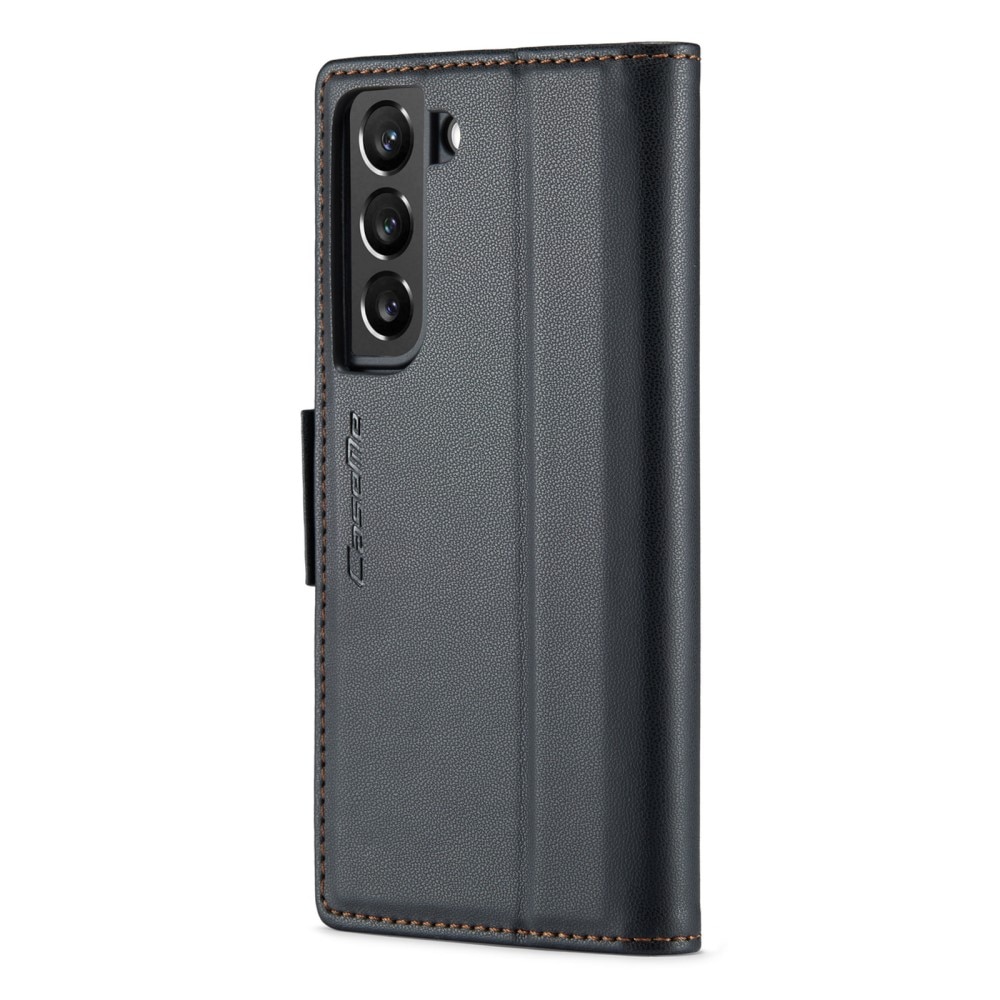 RFID blocking Slim Lommebokveske Samsung Galaxy S22 Plus Svart