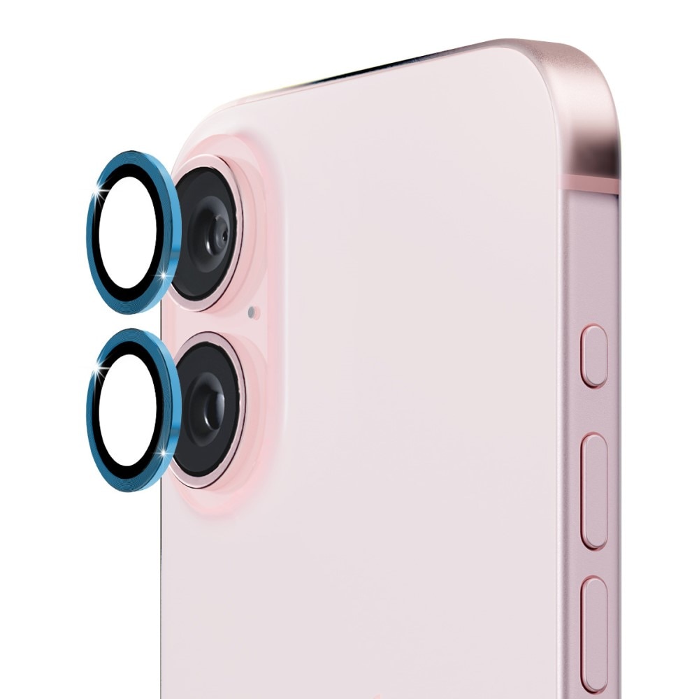 Linsebeskyttelse  Aluminium iPhone 16 Blå