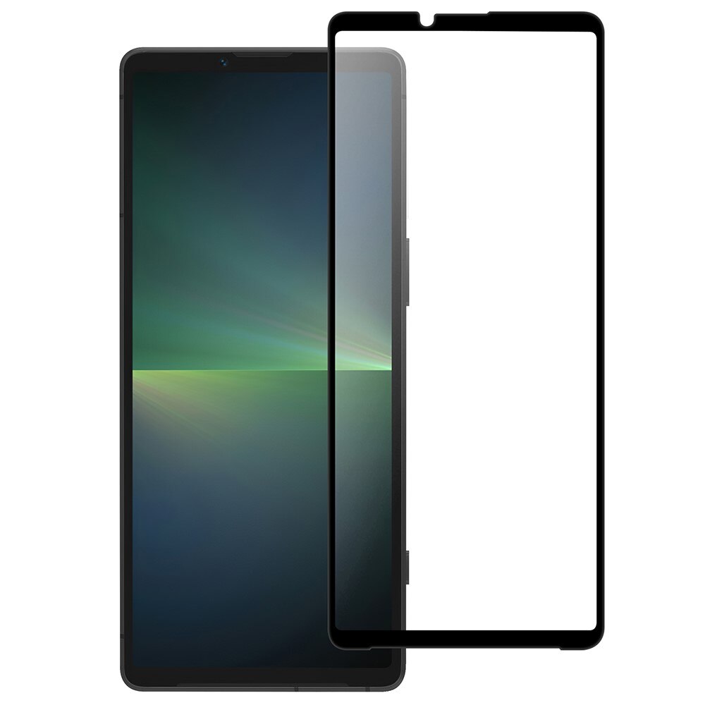 Heldekkende Skjermbeskytter Herdet Glass Sony Xperia 10 VI svart