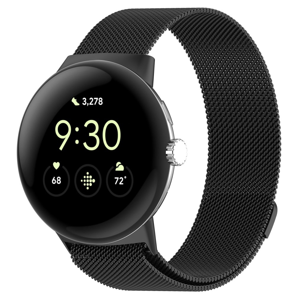 Google Pixel Watch 3 41mm Reim Milanese Loop Svart