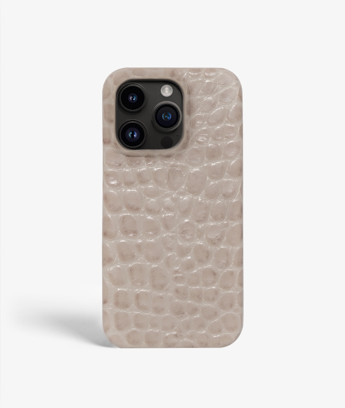 Deksel iPhone 14 Pro Small Croco Grå