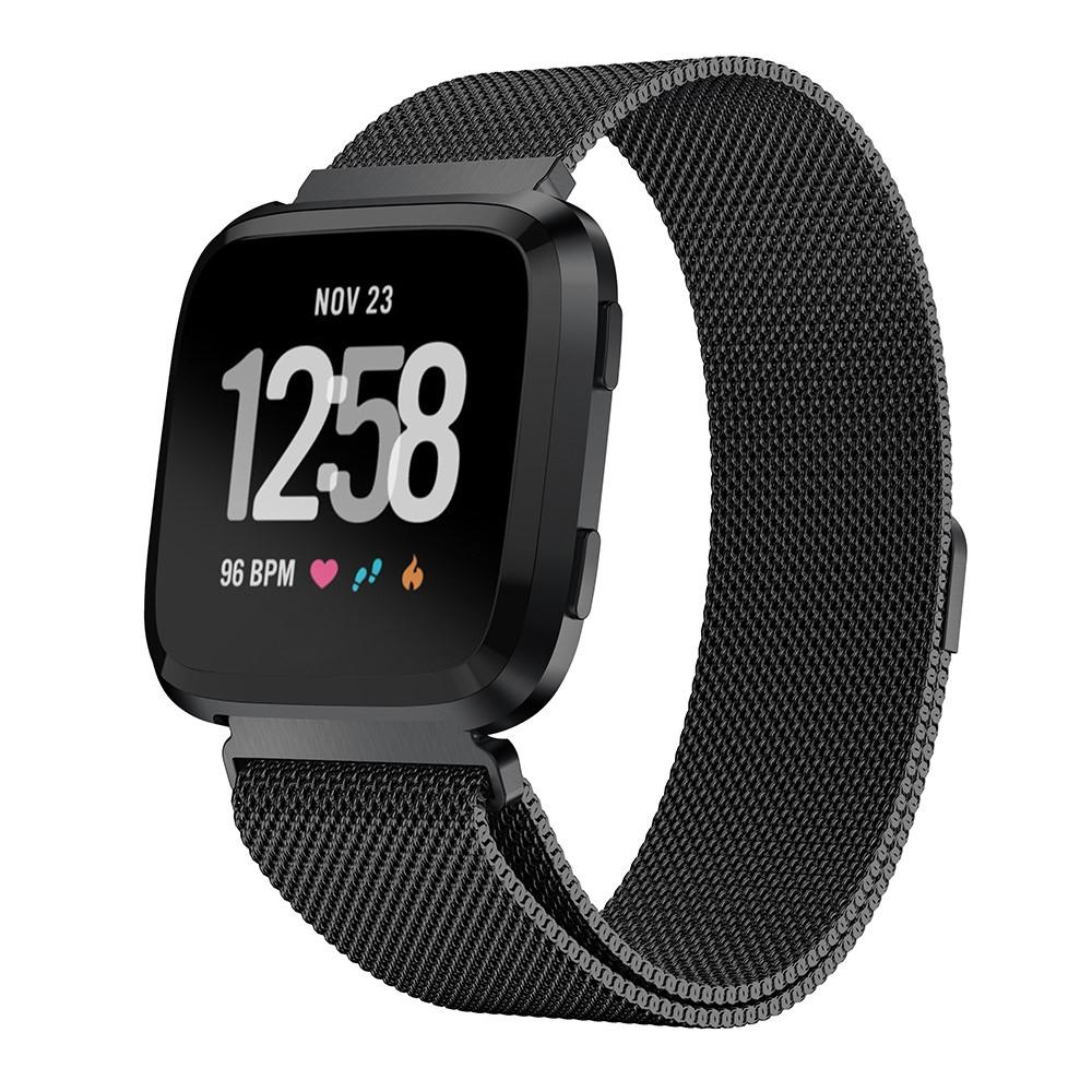 Fitbit Versa/Versa 2 Reim Milanese Loop Svart