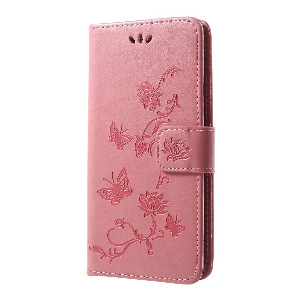 Lærveske Sommerfugler Samsung Galaxy S10 Rosa