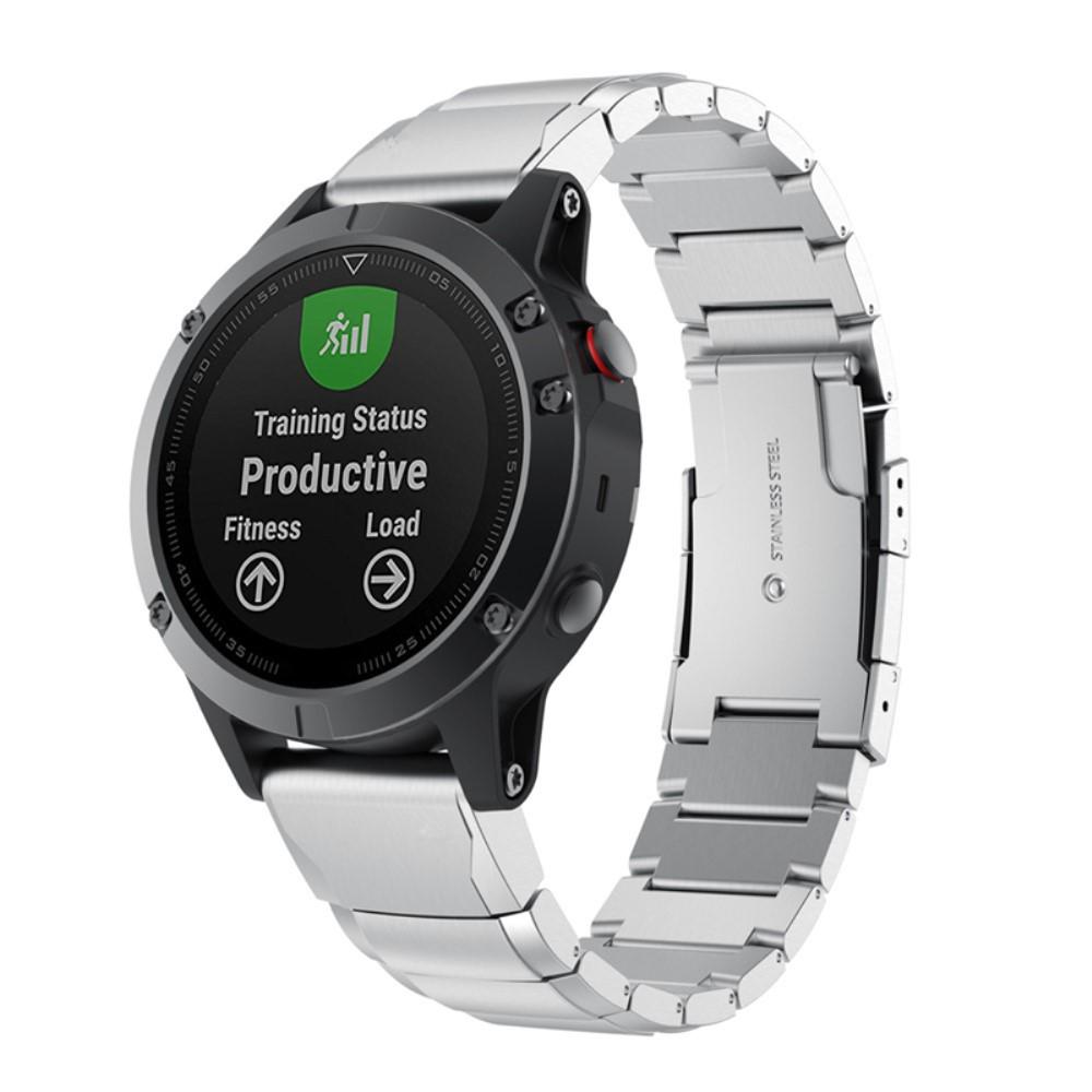 Garmin Instinct 3 45mm Reim med lenker sølv