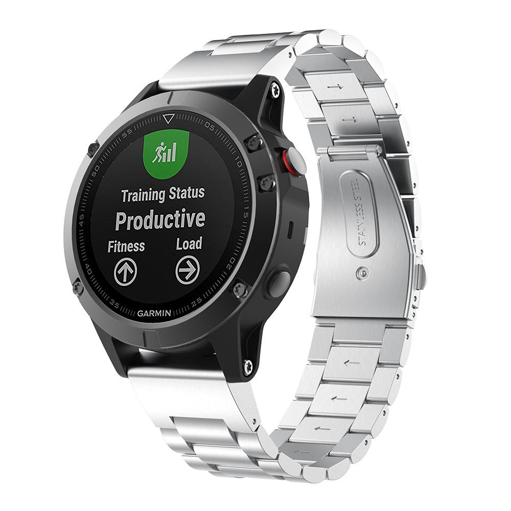 Garmin Instinct 3 45mm Metal Reim Sølv